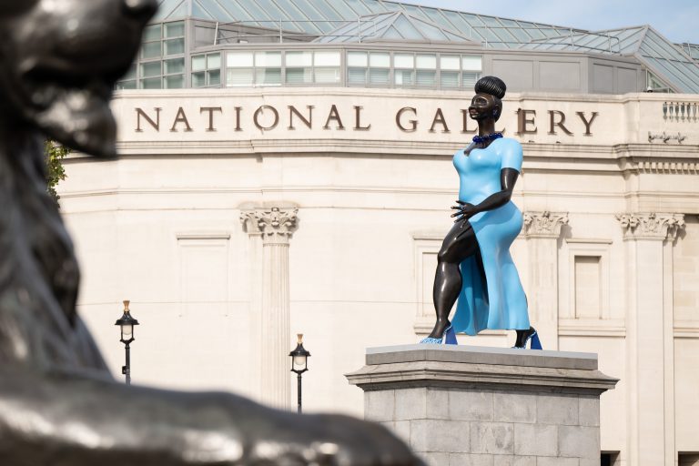 Lady in Blue on the Fourth Plinth